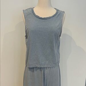 Casual Blue Tank Top